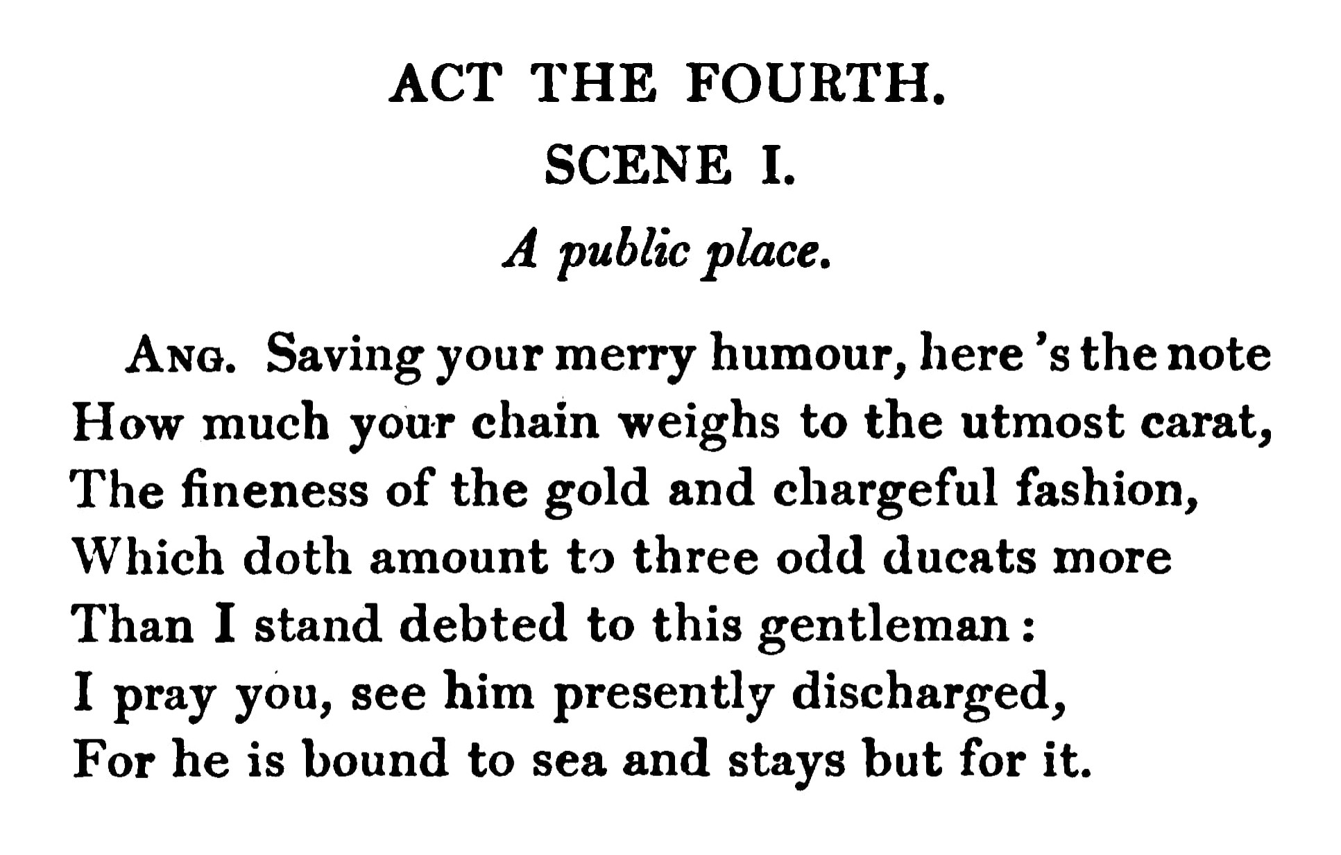 The Comedy of Errors