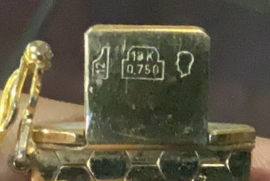 Swiss Hallmark on Bracelet Clasp