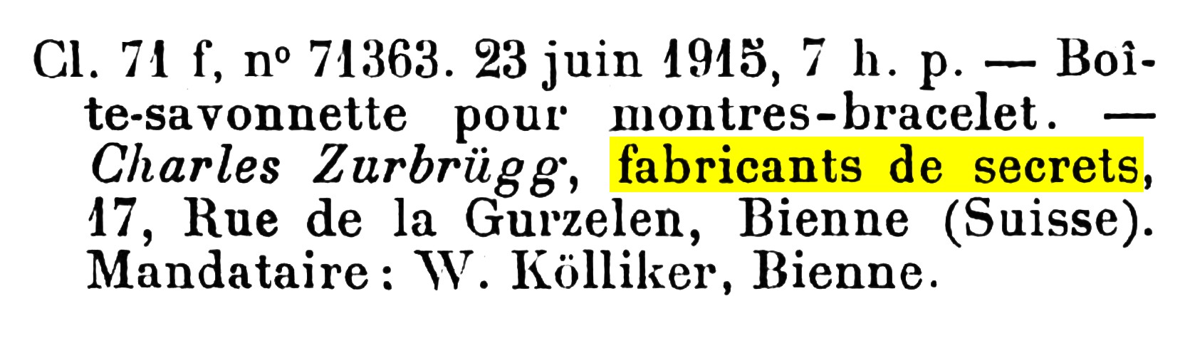 Zurbrügg, ‘fabricants de secrets’