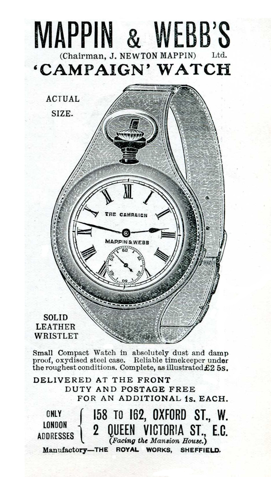 Mappin & Webb Advert 1901