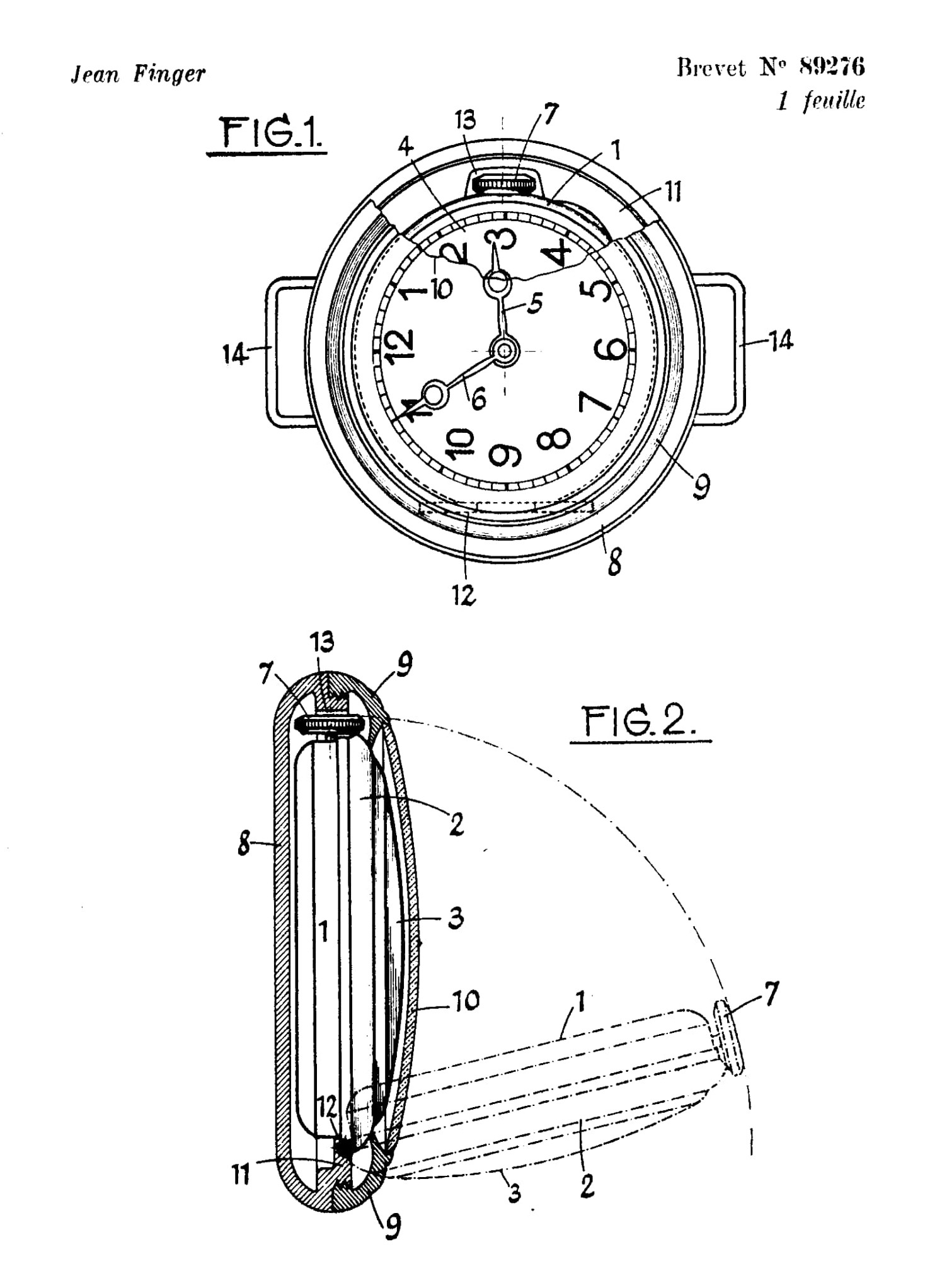 Jean Finger Patent 89276