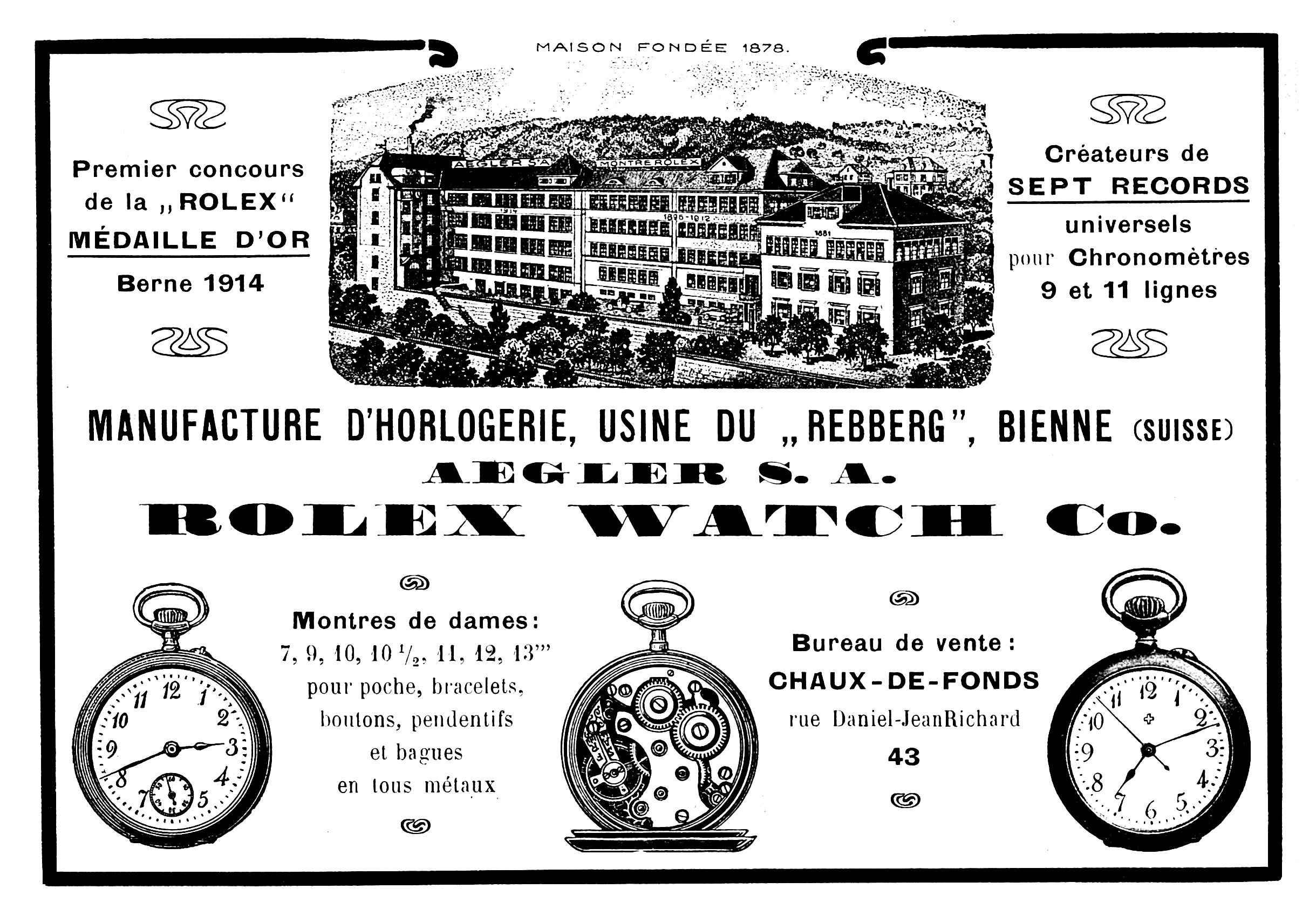 Aegler Advert from January 1915