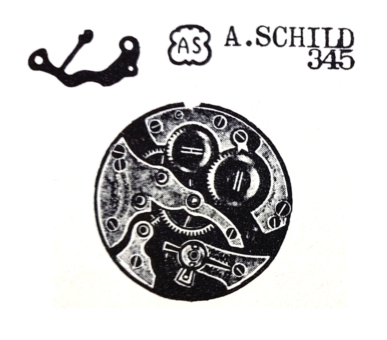 A. Schild Cal. 345 movement fingerprint